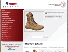 Tablet Screenshot of belleville-boots.com